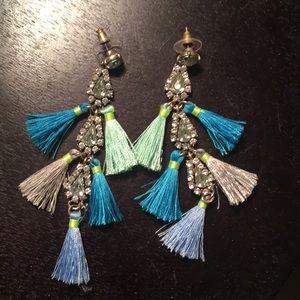 *3 for $35!* Rhinestone and tassel earrings
